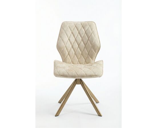 Стул Картьер поворотный, (тк. Венеция №2), ножки шампань, изображение 3 | Интернет магазин мебели и декора LifeDekor