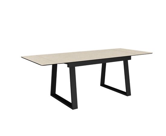 Стол DikLine DZ160 Текстиль бежевый/черные (2 уп.), изображение 4 | Интернет магазин мебели и декора LifeDekor