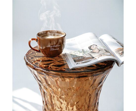 Стул-пуф Stone прозрачный янтарный, изображение 8 | Интернет магазин мебели и декора LifeDekor