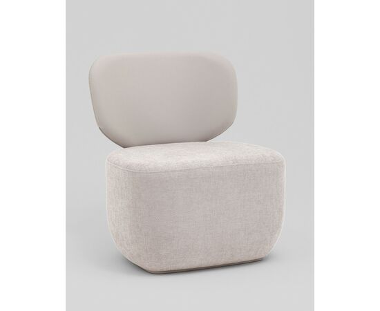 Кресло Спейс спинка экокожа, сиденье шенилл светло-серый, изображение 2 | Интернет магазин мебели и декора LifeDekor