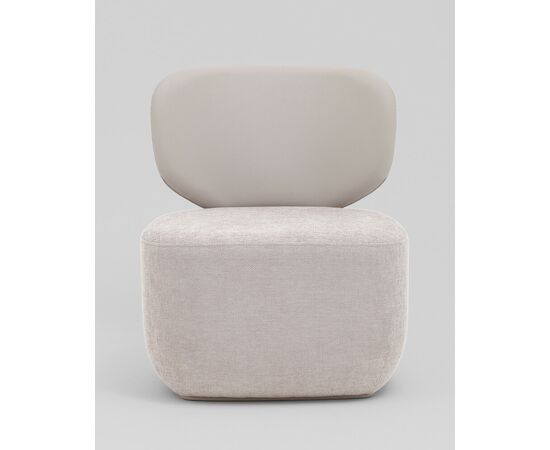 Кресло Спейс спинка экокожа, сиденье шенилл светло-серый, изображение 3 | Интернет магазин мебели и декора LifeDekor