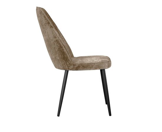 Стул DikLine 327 поворотный M05 шоколад, ножки черные, изображение 4 | Интернет магазин мебели и декора LifeDekor