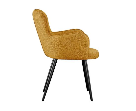 Стул DikLine 503 поворотный NS Gold горчица, ножки черные, изображение 3 | Интернет магазин мебели и декора LifeDekor