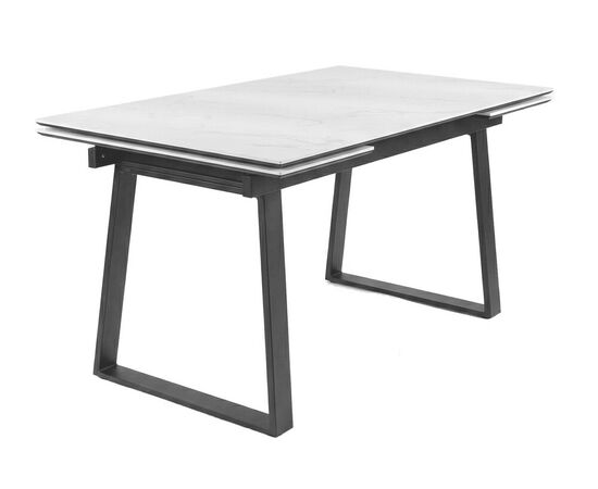 Стол DikLine DZ160 Мрамор Кристал белый/черные (2 уп.) | Интернет магазин мебели и декора LifeDekor
