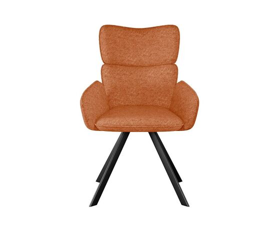 Стул DikLine 501 поворотный NS Rust терракотовый, ножки черные, изображение 2 | Интернет магазин мебели и декора LifeDekor
