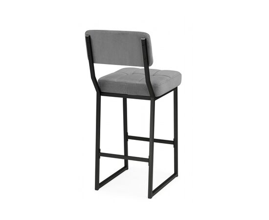 Барный стул Ларс selfie grey / черный, изображение 4 | Интернет магазин мебели и декора LifeDekor