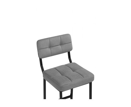 Барный стул Ларс selfie grey / черный, изображение 5 | Интернет магазин мебели и декора LifeDekor