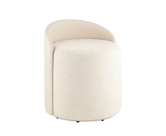 Пуф Тея спинка иск.кожа, сиденье шенилл бежевый | Интернет магазин мебели и декора LifeDekor