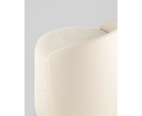 Пуф Тея спинка иск.кожа, сиденье шенилл бежевый, изображение 7 | Интернет магазин мебели и декора LifeDekor