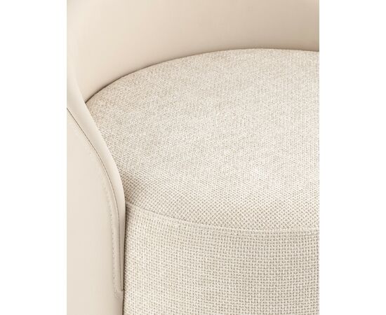 Пуф Тея спинка иск.кожа, сиденье шенилл бежевый, изображение 9 | Интернет магазин мебели и декора LifeDekor