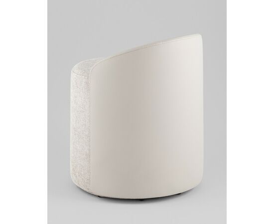 Пуф Тея спинка иск.кожа, сиденье шенилл светло-серый, изображение 6 | Интернет магазин мебели и декора LifeDekor