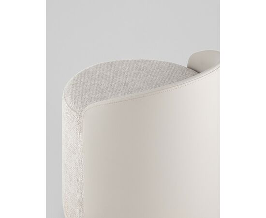 Пуф Тея спинка иск.кожа, сиденье шенилл светло-серый, изображение 7 | Интернет магазин мебели и декора LifeDekor