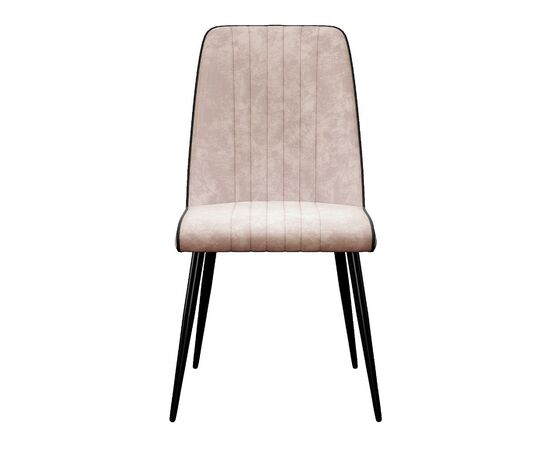 Стул DikLine 324 поворотный B03 BEIGE, ножки черные, изображение 2 | Интернет магазин мебели и декора LifeDekor