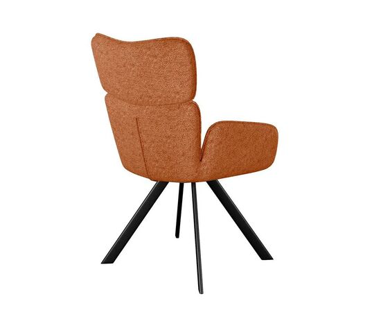 Стул DikLine 501 поворотный NS Rust терракотовый, ножки черные, изображение 4 | Интернет магазин мебели и декора LifeDekor