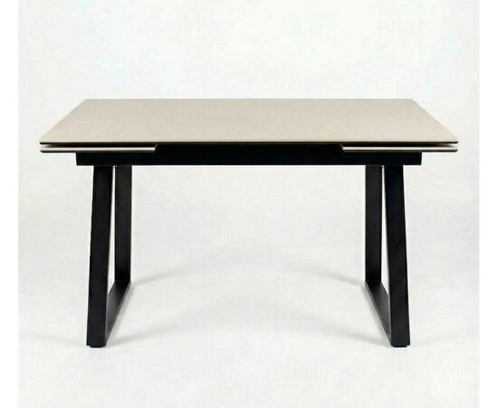 Стол DikLine DZ160 Текстиль бежевый/черные (2 уп.), изображение 2 | Интернет магазин мебели и декора LifeDekor