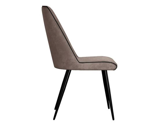 Стул DikLine 324 поворотный B5 LATTE, ножки черные, изображение 3 | Интернет магазин мебели и декора LifeDekor