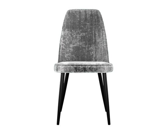 Стул DikLine 327 поворотный M13 светло-серый, ножки черные, изображение 2 | Интернет магазин мебели и декора LifeDekor