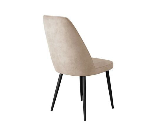 Стул DikLine 327 поворотный B03 BEIGE, ножки черные, изображение 3 | Интернет магазин мебели и декора LifeDekor