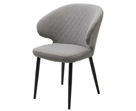 Стул ХИЛТ, цвет B22 Серый, велюр / черный каркас М-City, изображение 2 | Интернет магазин мебели и декора LifeDekor