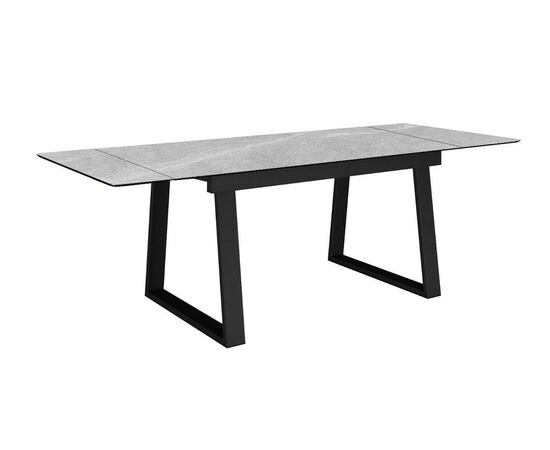 Стол DikLine DZ160 Мрамор Кандела cветло-серый/черные (2 уп.), изображение 4 | Интернет магазин мебели и декора LifeDekor