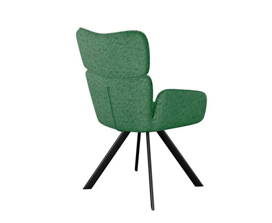 Стул DikLine 501 поворотный NS Pine зеленый, ножки черные, изображение 4 | Интернет магазин мебели и декора LifeDekor