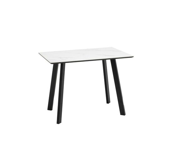 Стол Райли нераскладной 100*70*75 см столешница МДФ керамика Snow white матовый | Интернет магазин мебели и декора LifeDekor