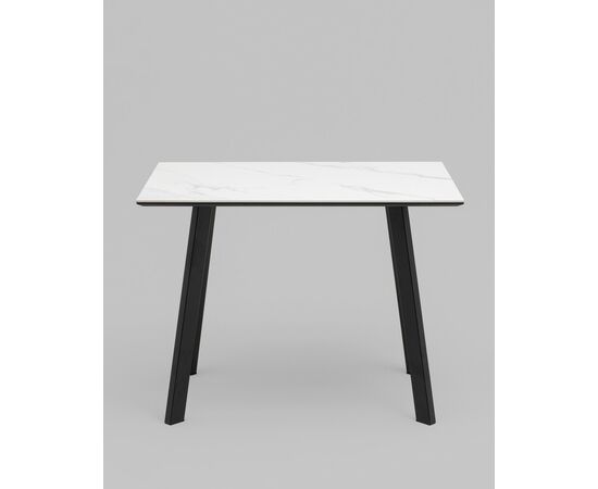 Стол Райли нераскладной 100*70*75 см столешница МДФ керамика Snow white матовый, изображение 3 | Интернет магазин мебели и декора LifeDekor