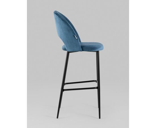 Стул барный Меган SN велюр пыльно-синий, изображение 6 | Интернет магазин мебели и декора LifeDekor