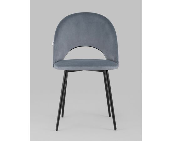 Стул Меган SN велюр серый, изображение 5 | Интернет магазин мебели и декора LifeDekor