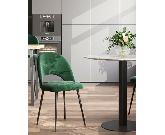 Стул Меган SN велюр зелёный, изображение 3 | Интернет магазин мебели и декора LifeDekor