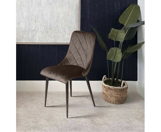 Стул Patrik, бархат антрацит 14, изображение 9 | Интернет магазин мебели и декора LifeDekor