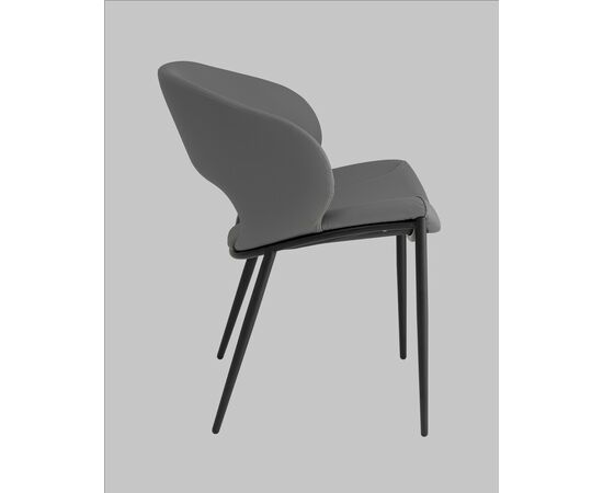 Стул Вивьен экокожа серый, изображение 4 | Интернет магазин мебели и декора LifeDekor