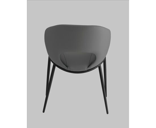 Стул Вивьен экокожа серый, изображение 5 | Интернет магазин мебели и декора LifeDekor