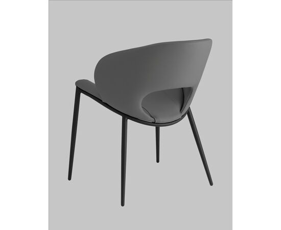 Стул Вивьен экокожа серый, изображение 6 | Интернет магазин мебели и декора LifeDekor