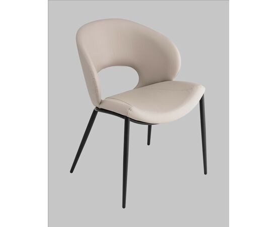 Стул Вивьен иск.кожа светло-бежевый, изображение 2 | Интернет магазин мебели и декора LifeDekor