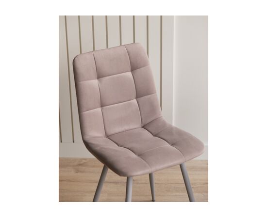 Стул на металлокаркасе Чилли латте / серый, изображение 7 | Интернет магазин мебели и декора LifeDekor