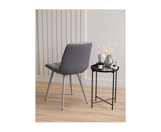 Стул на металлокаркасе Чилли темно-серый / серый, изображение 9 | Интернет магазин мебели и декора LifeDekor
