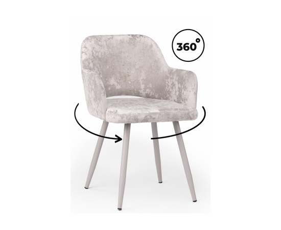 Стул на металлокаркасе Эолин 360 латте (simple 008) / серый | Интернет магазин мебели и декора LifeDekor