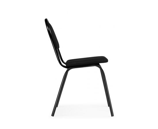 Стул на металлокаркасе Гумер ткань черный / черный глянец, изображение 3 | Интернет магазин мебели и декора LifeDekor