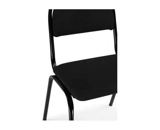 Стул на металлокаркасе Гумер ткань черный / черный глянец, изображение 6 | Интернет магазин мебели и декора LifeDekor