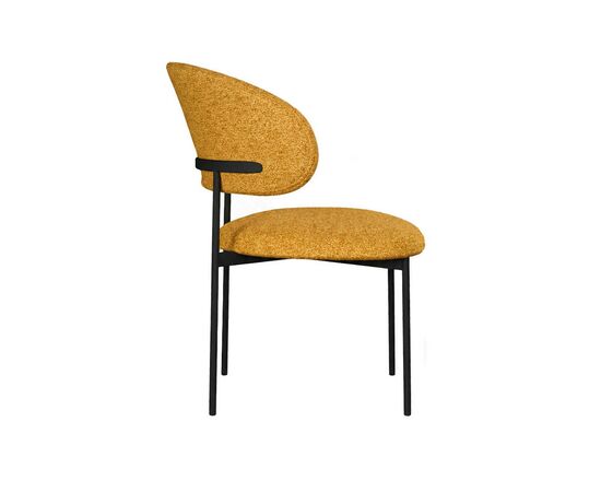 Стул DikLine 201 NS Gold горчица, ножки черные, изображение 2 | Интернет магазин мебели и декора LifeDekor