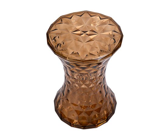 Стул-пуф Stone прозрачный янтарный, изображение 2 | Интернет магазин мебели и декора LifeDekor