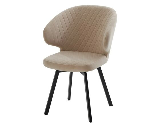 Стул ХИЛТОН 360 град., цвет B03 Бежевый, велюр / латте каркас М-City | Интернет магазин мебели и декора LifeDekor