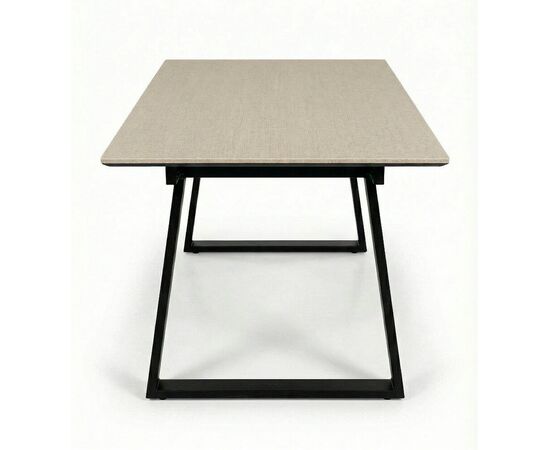 Стол DikLine DZ160 Текстиль бежевый/черные (2 уп.), изображение 3 | Интернет магазин мебели и декора LifeDekor