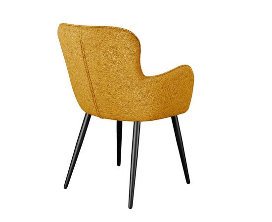 Стул DikLine 503 поворотный NS Gold горчица, ножки черные, изображение 2 | Интернет магазин мебели и декора LifeDekor