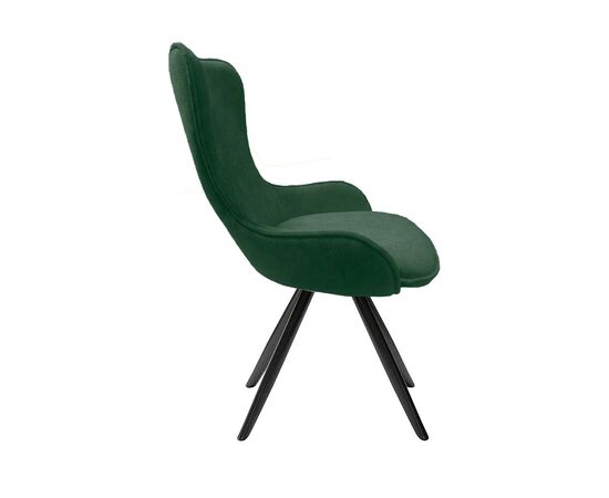 Стул DikLine 333 поворотный TW14 зеленый, ножки черные, изображение 3 | Интернет магазин мебели и декора LifeDekor