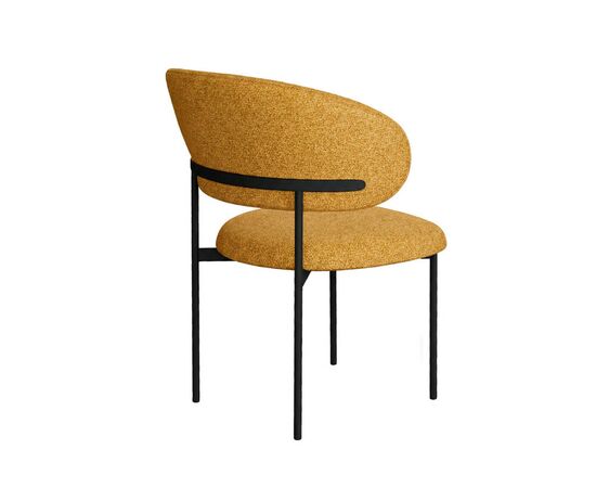 Стул DikLine 201 NS Gold горчица, ножки черные, изображение 3 | Интернет магазин мебели и декора LifeDekor
