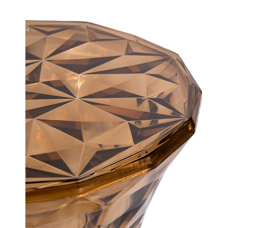 Стул-пуф Stone прозрачный янтарный, изображение 6 | Интернет магазин мебели и декора LifeDekor