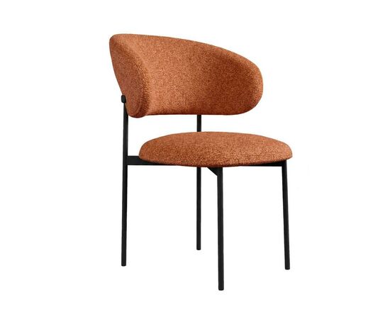 Стул DikLine 201 NS Rust терракотовый, ножки черные | Интернет магазин мебели и декора LifeDekor