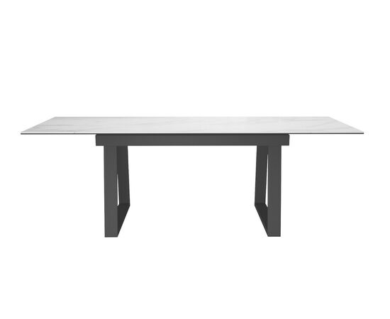 Стол DikLine DZ160 Мрамор Кристал белый/черные (2 уп.), изображение 4 | Интернет магазин мебели и декора LifeDekor